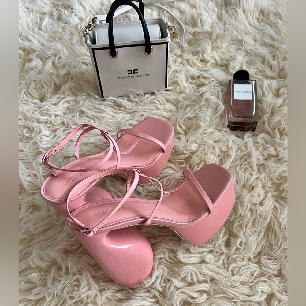 Brand New Cult Gaia Chiara pink heels platform sandals Size US 8.5 / EUR 39